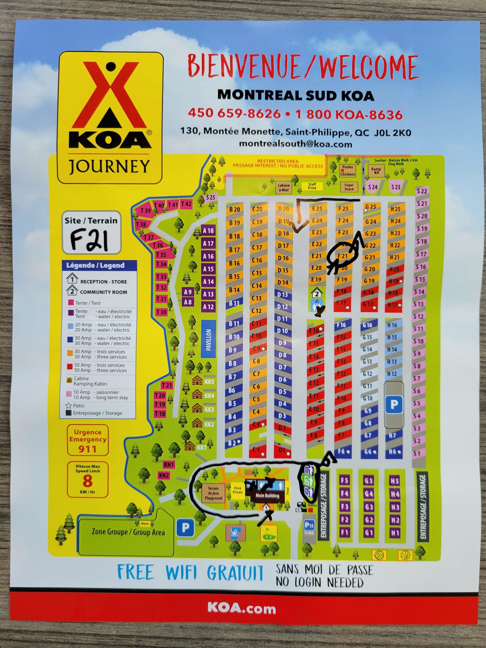 蒙特利尔城南，入驻 KOA Journey 营地